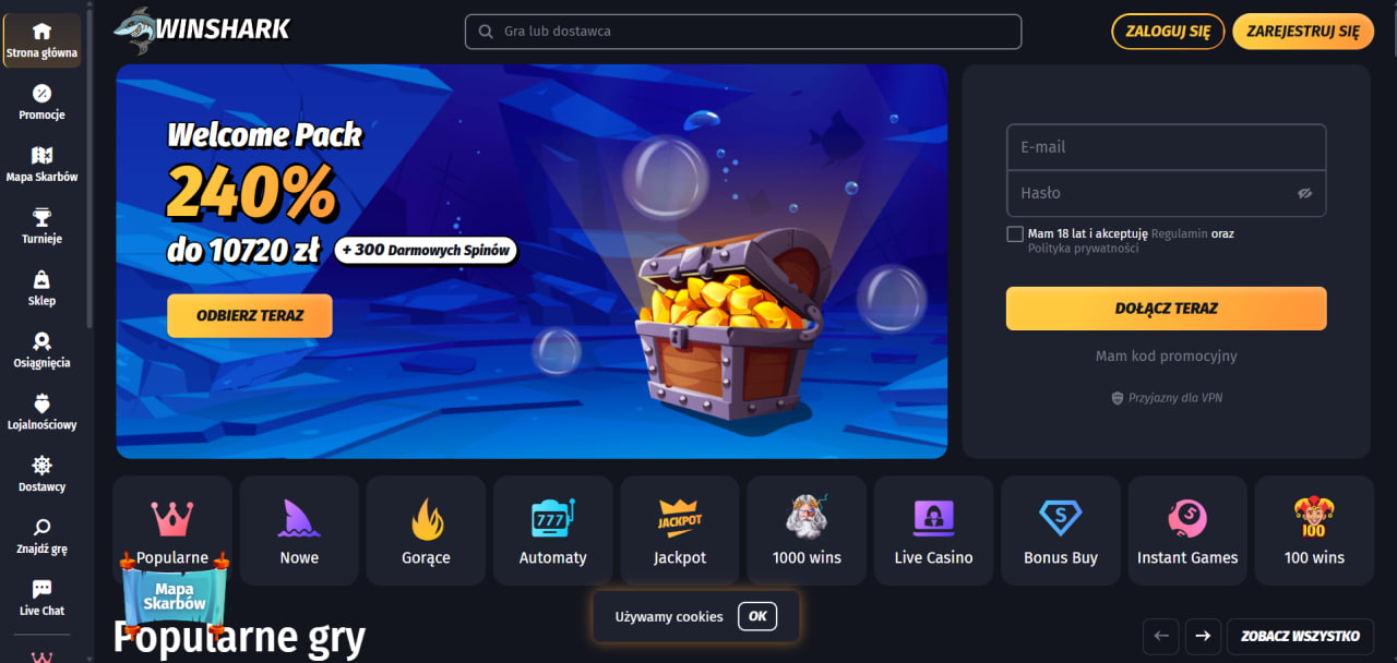 Dlaczego Zdecydowaliśmy się Przetestować Winshark Casino